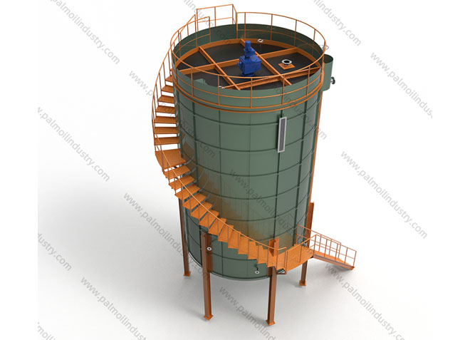Vertical Oil Clarifier Setting Tank With Stirrer